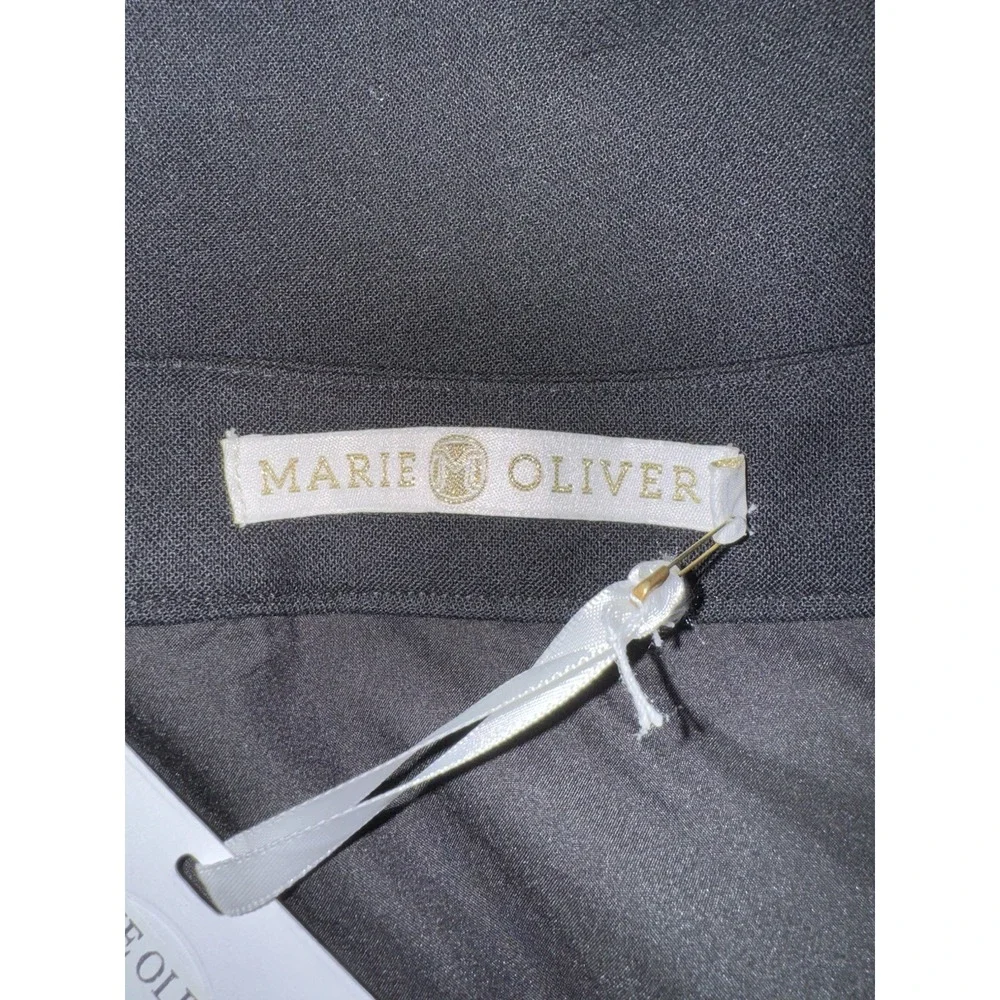 NWT Marie Oliver‎ Rachel Women's Rugged Ruched Wool Black Skirt 8 MSRP $238
